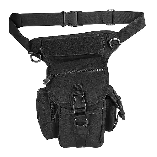 Drop Leg Bag, Thigh Bag Oxford Fabric Metal Zippers for Cycling