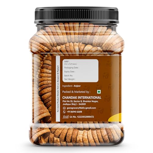 Image of HENLEY GROCERY Premium Dried Afghani Anjeer I Healthy Dry Fruit Dried Figs | Figs Dry Fruits Anjir Dry Fruits Anjeer Big and Soft (500g)