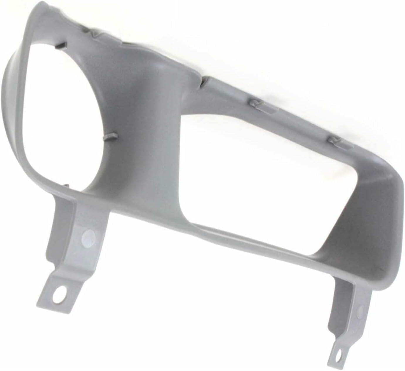DAT AUTO PARTS Front Right Passenger Left Driver Side Bumper Fog Light Bezel Cover Grille Set Replacement For 1994-2002 Dodge Pickup Fullsize Gray Textured CH1039107 CH1038107 55076786AB 55076787AB