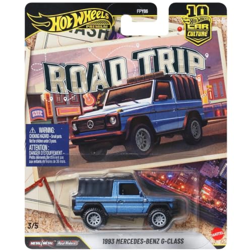 Image of Hot Wheels Premium Car Culture Road Trip 1:64 1993 Mercedes-Benz G-Class Die-Cast Car