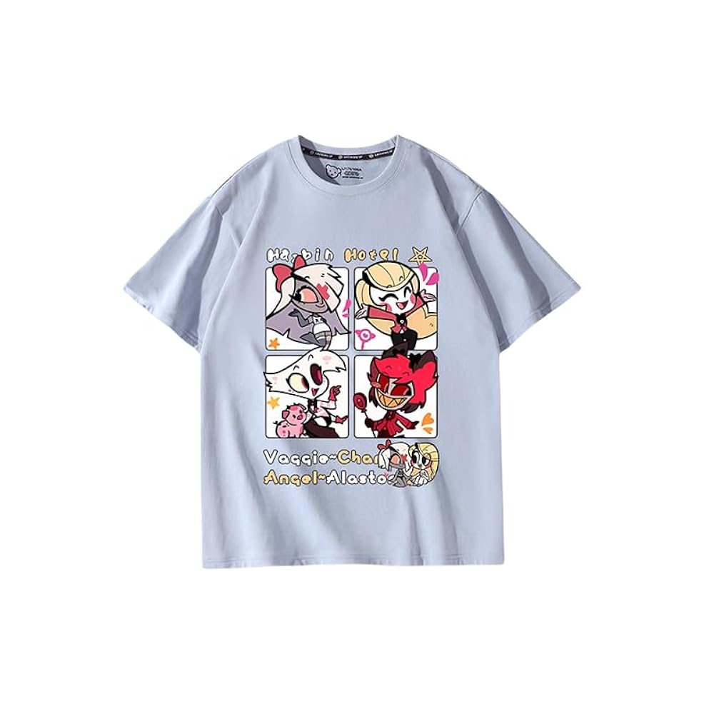 HAZBINHOTEL ハズビンホテル エンジェルダスト Tシャツ L Hazbin Hotel Angel Dust Tee | Hazbin Hotel