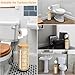 Freestanding Rattan Toilet Paper Holder with Storage & Dispenser - 3-Roll Handwoven Bathroom Organizer, Boho Farmhouse Decor, No-Tool Assembly