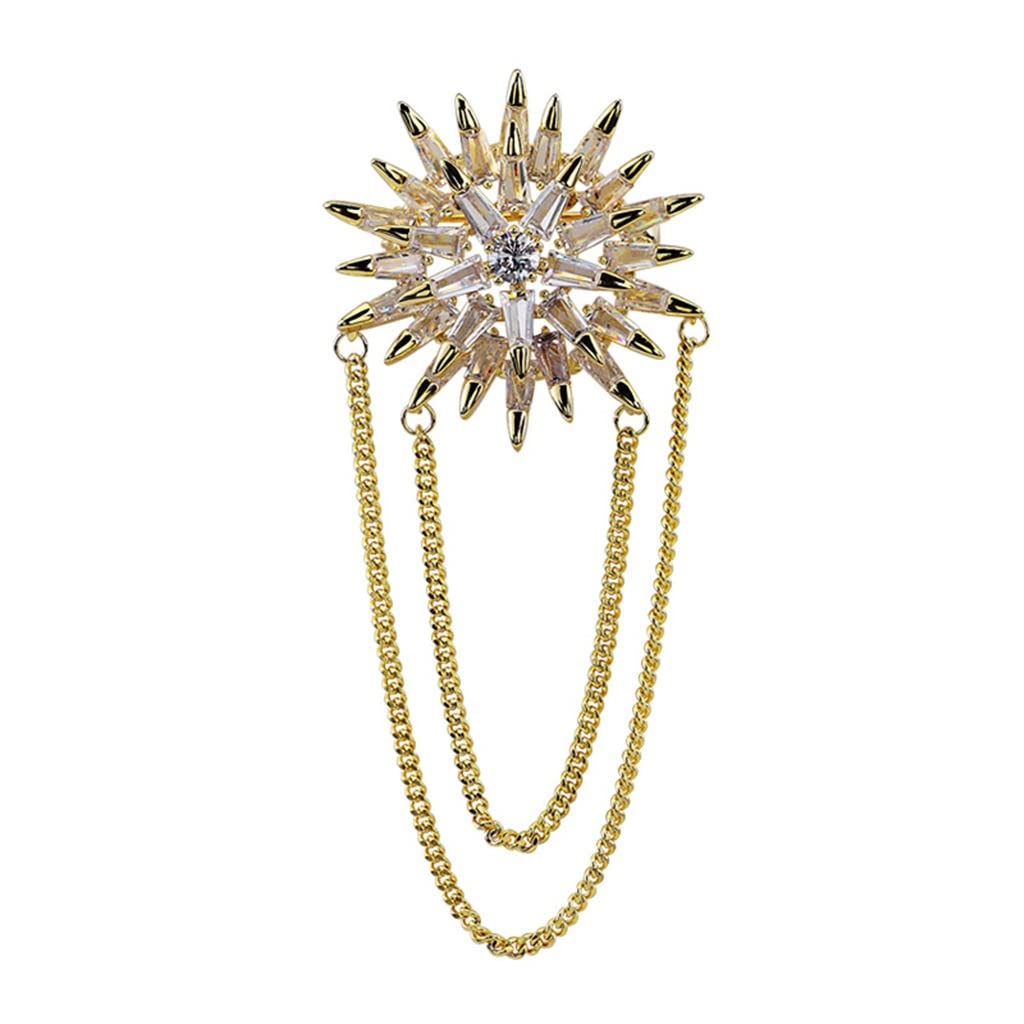 Brosche Herren Anzug Corsage Nischennadel Kette Accessoires Abzeichen Hemd Ausschnitt Accessoires Damen