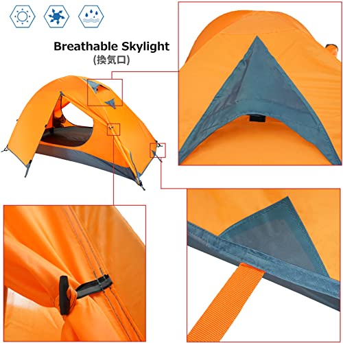 Carpa impermeable dome para 3 personas, 4 estaciones miniatura 5