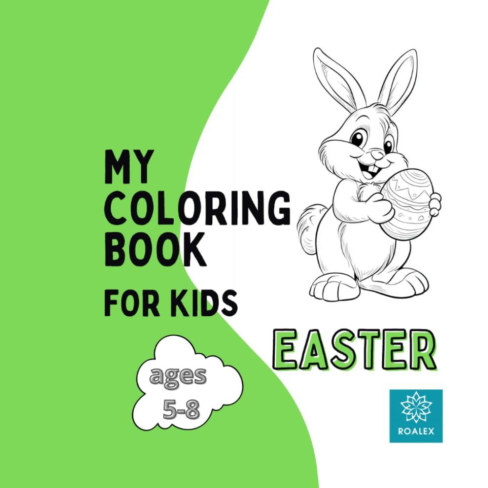 Easter coloring book for kids ages 5-8