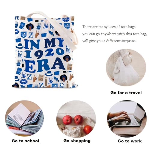 KUIYAI Finer 1920 Sorority Tote Bag Sisterhood Gift Black Greek Sorority Paraphernalia Gift In My 1920 Era Bag4