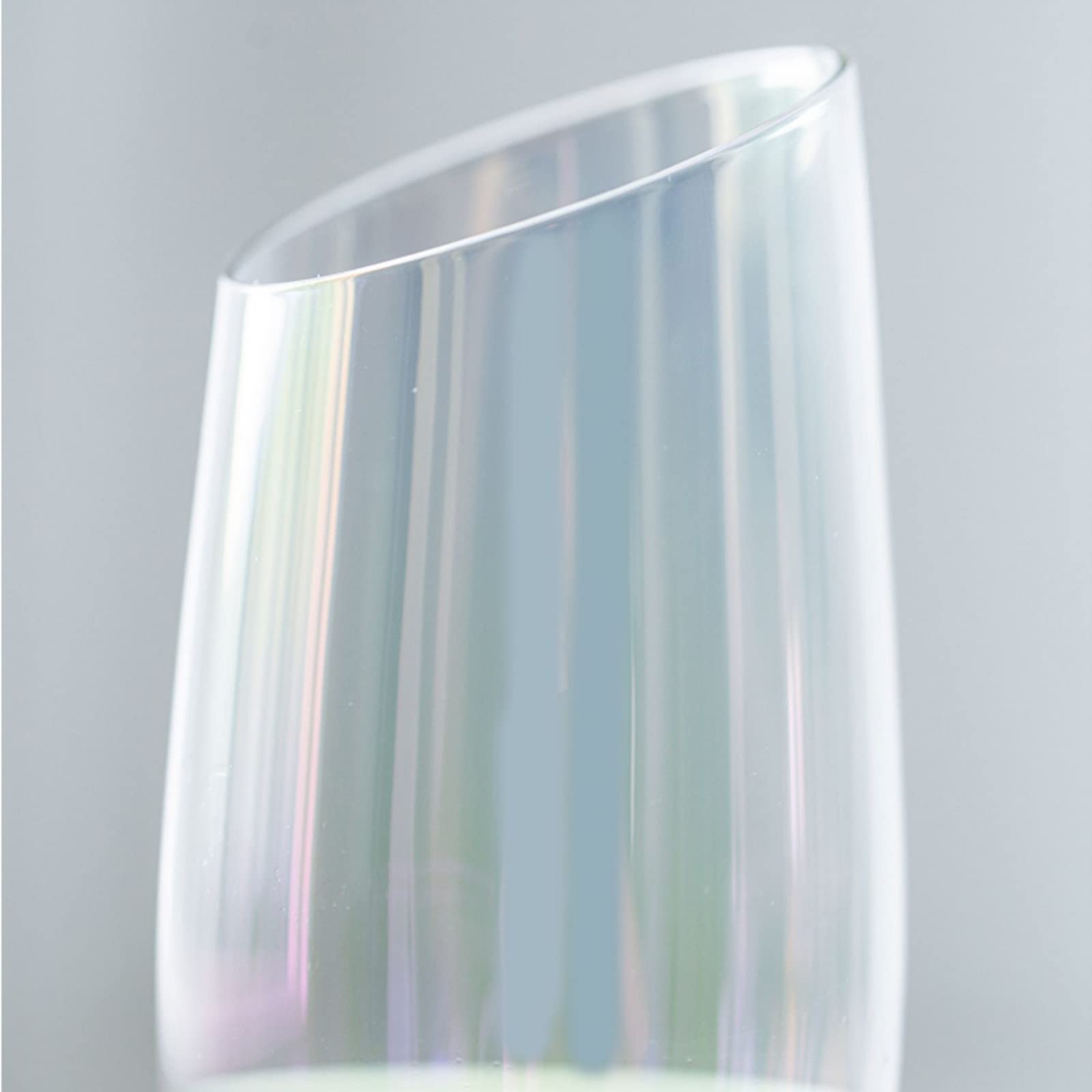 Verres à champagne Verres à champagne inclinés créatifs 180 ml Verres étincelants en verre de cristal Ensemble de 6 Accueil Flûte à champagne de luxe Ensemble de verres à cocktail Flûtes à champagne (