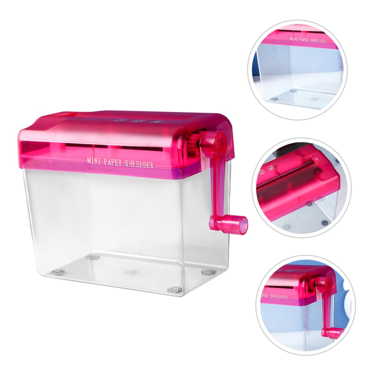 Happyyami Trituradora Manual De Papel Resistente y Compacta para Oficina y Hogar Trituradora Pequeña Portátil Sin Electricidad Accesorio Práctico De Mano para Uso Diario