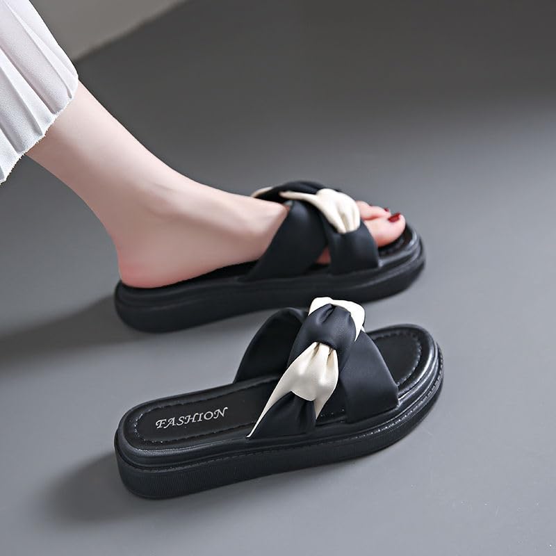 Women's slippers, thick-soled design, light and comfortable, toe exposed and breathable, suitable for daily wear2
