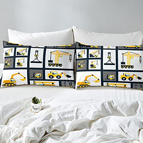 Feelyou SXS5643BZZSJ TWIN Boys Construction Bedding Set Twin Size Kids Machinery Truck Comforter thumb #3