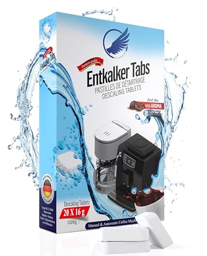 Entkalkungstabletten für Kaffeevollautomaten & Kaffeemaschinen - 20 Tabs - kompatibel mit Jura,Siemens EQ-Series, Bosch, Miele, Melitta, Krups, Tassimo uvm \"Made in Germany\" Entkalkungstabletten für Kaffeevollautomaten & Kaffeemaschinen - 20 Tabs - kompatibel mit Jura,Siemens EQ-Series, Bosch, Miele, Melitta, Krups, Tassimo uvm \"Made in Germany\"
