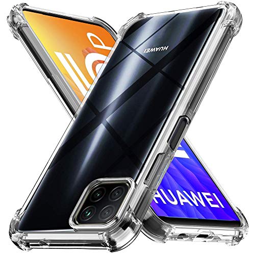 Newtop Cover Compatibile per Huawei Y5P/Y6P, Posteriore Semi Rigida TPU Hard Clear Anti-Shock Custodia Protettiva Trasparente Angoli Rinforzati (per Y5P)