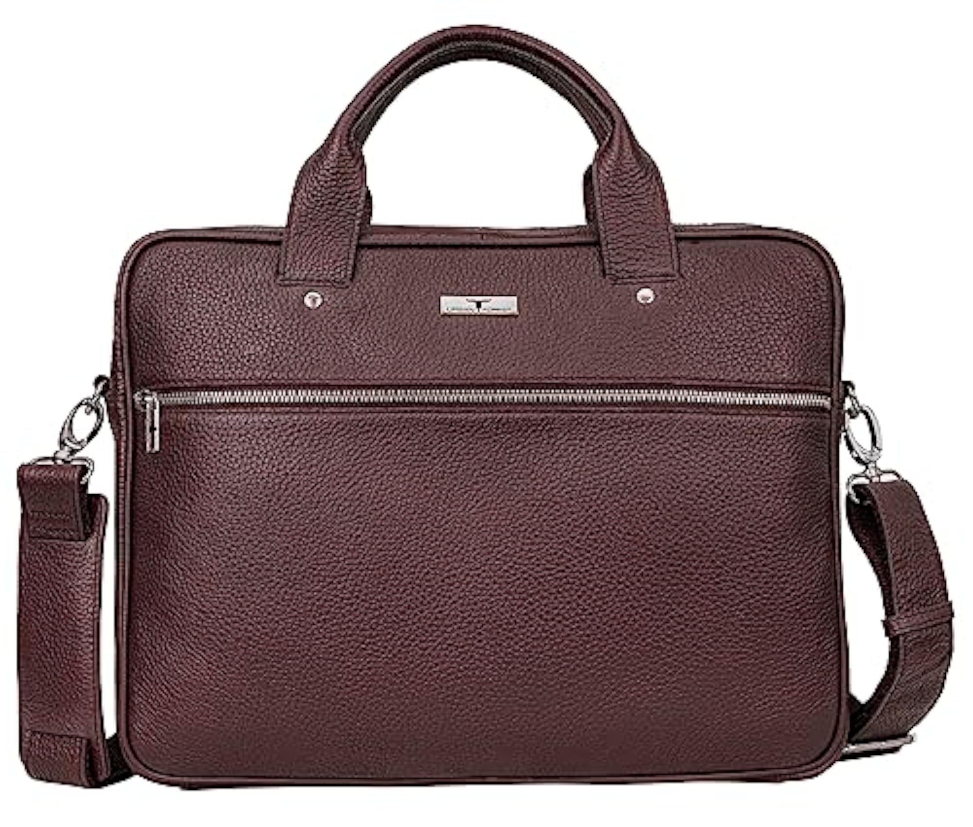 Xander Brown Leather Messenger Bag for Men