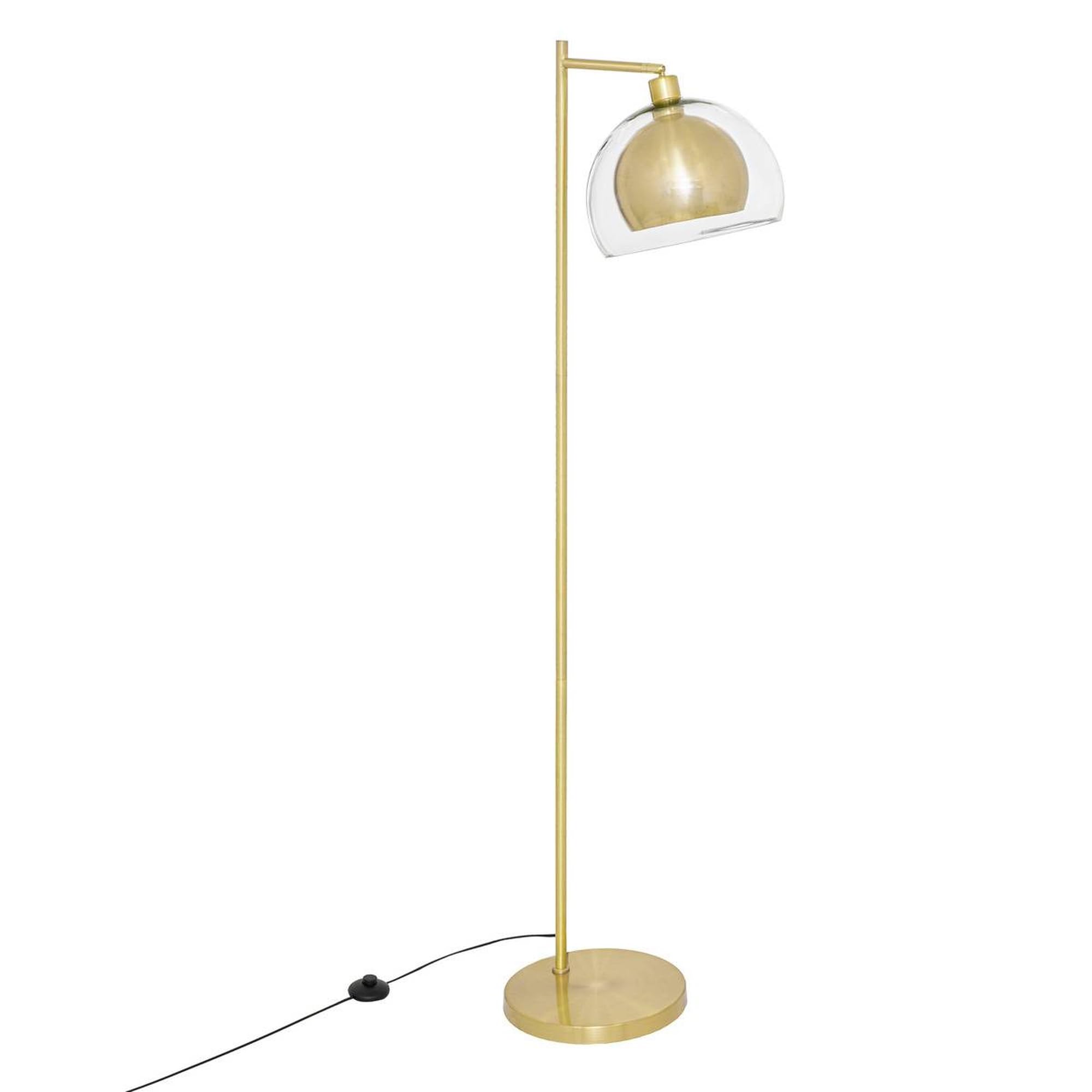 ATMOSPHERA CREATEUR D'INTERIEUR Lámpara de pie Rivi, metal, dorado, H157 cm