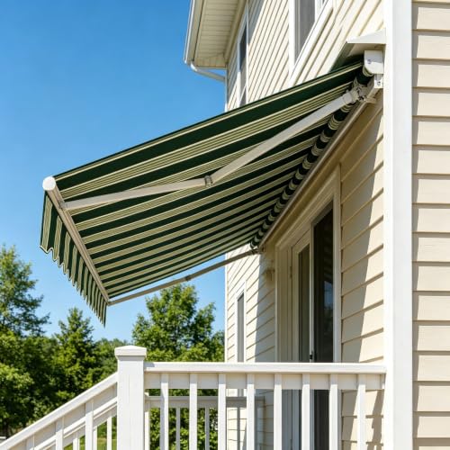 Auvent rétractable : tissu de remplacement imperméable 4x2.5m type I - 3