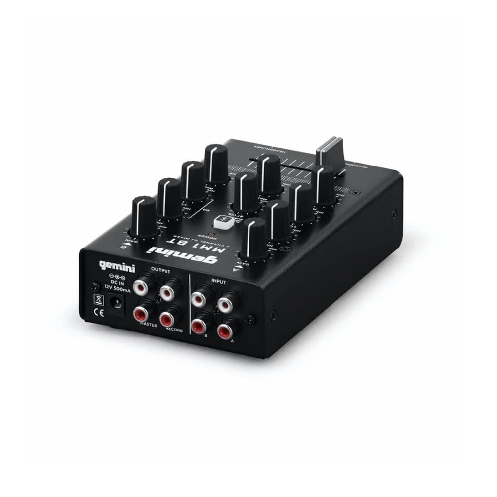 Amazon.com: Gemini Portable Bluetooth DJ Mixer – 2-Channel Mini
