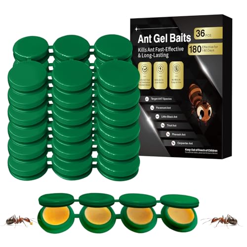36 Pack Ant Killer Gel Bait, Long Lasting Indoor &