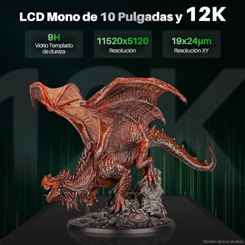 ELEGOO Saturn Impresora 3D Pantalla LCD MSLA Monocromo con Fuente de luz LED UV para impresión Fuera línea de tamaño 3 ELEGOO Saturn Impresora 3D Pantalla LCD MSLA Monocromo con Fuente de luz LED UV para impresión Fuera línea de tamaño - Imagen 4