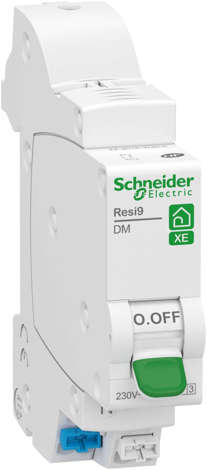 Schneider Electric Resi9 XE - interruttore modulare - 1P+N - 16A - curva D - spina - R9EFD616