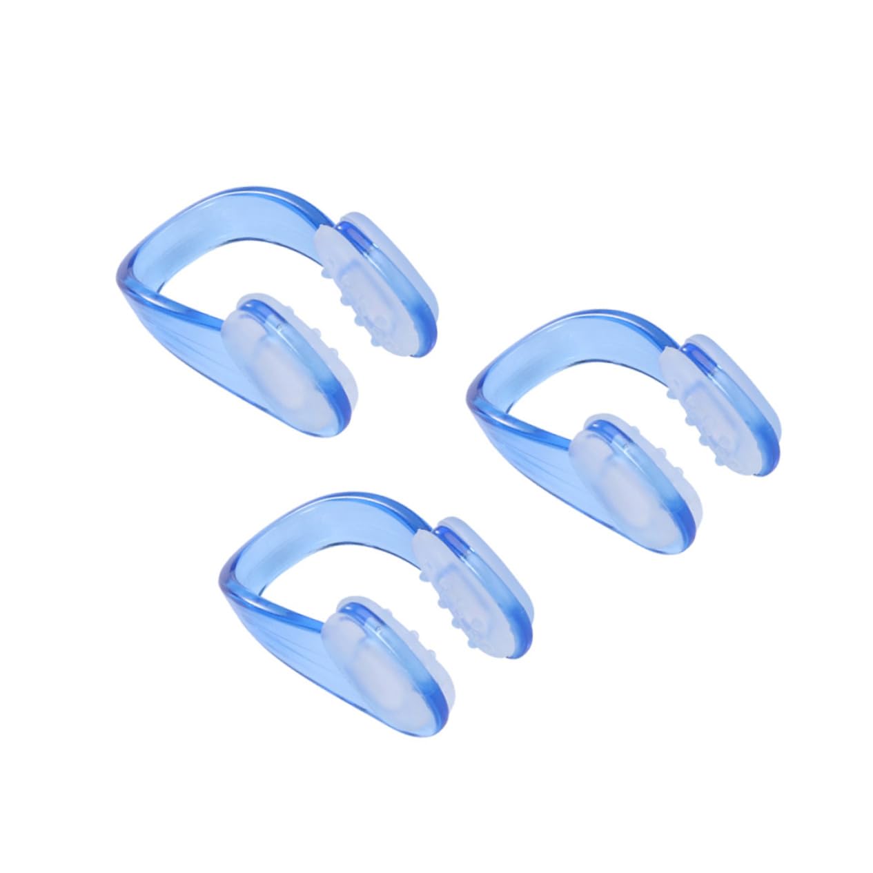 Parliky 3pcs Adult Silicone Swimming Nose Clip Padded Nose Protector for Diving Comfortable Swim Ear Plugs Random Color