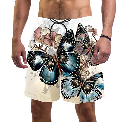 Short de bain homme papillon vintage idéal pour vos journées farniente à la plage