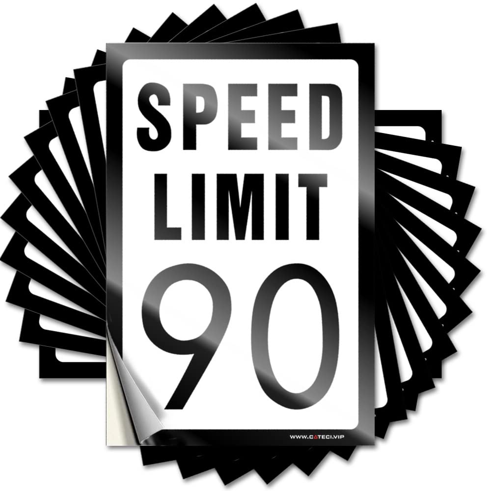 Backyard Bar Decor Laptop Funny Sticker | Speed Limit 90 Mph Great Durable Vinyl Sticker Easy Apply for Summer(12X18CM)