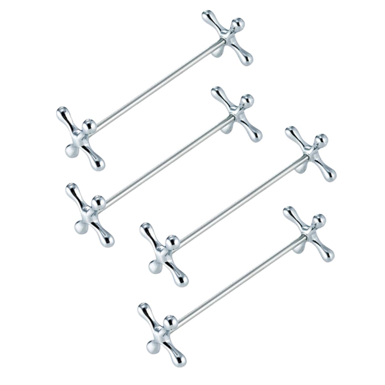 HOLIDYOYO 4pcs Zinc Alloy Plum Blossom Chopstick Holder Rest for Spoons Forks Stylish Design for Kitchen Dining Table and Easy to Clean Home Essentials