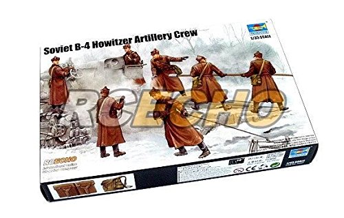 Figurines Soviet B-4 Howitizer Artillery Crew Trumpeter 1/35 pour diorama militaire