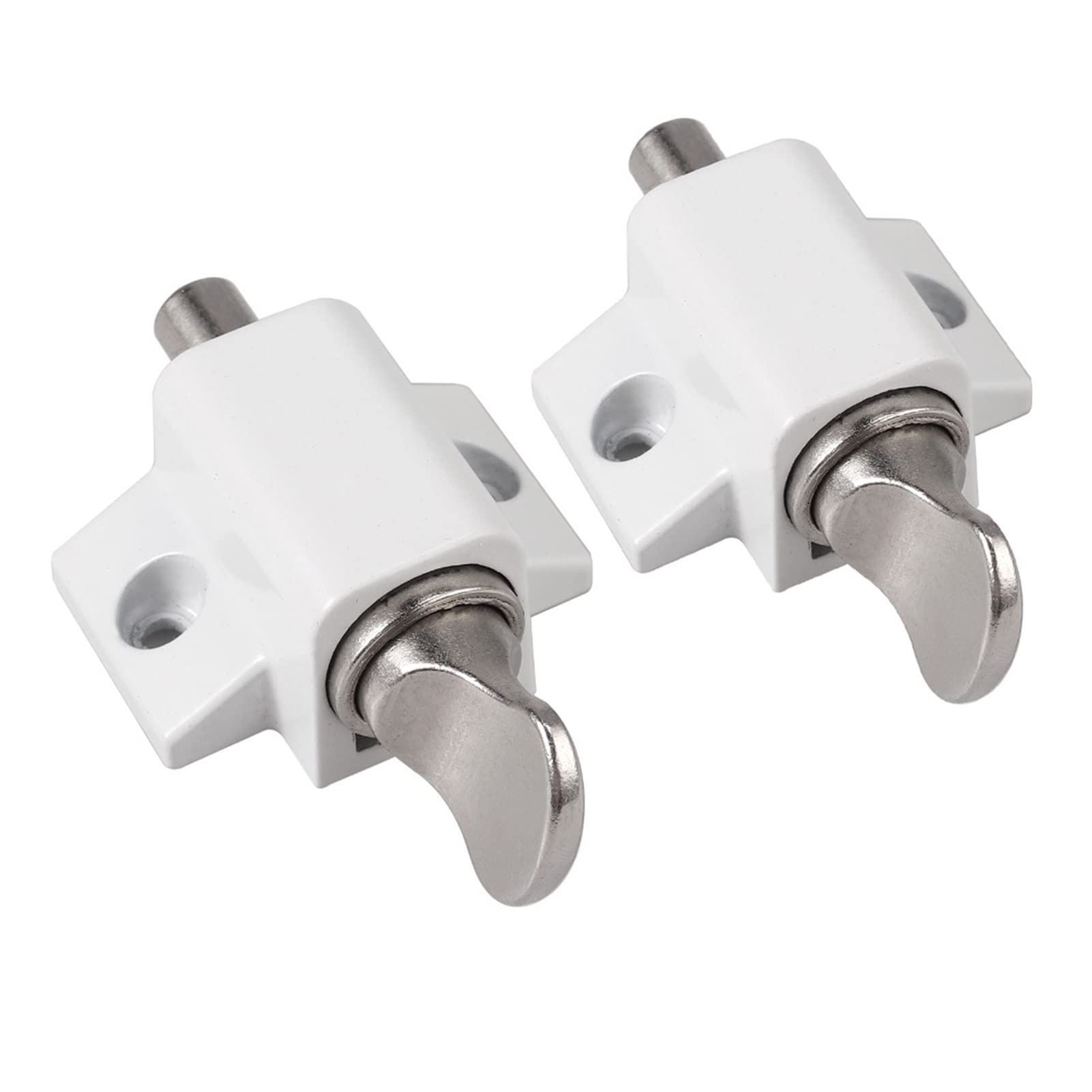 Bloque fenêtre coulissante contre intrusion lot de 2 verrous blancs pour porte patio