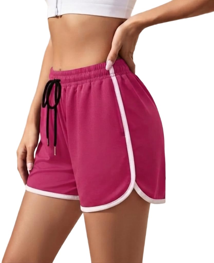 Women's Cotton Shorts | Shorts for Women | Women's Gym Shorts | Running Shorts for Women | Workout Shorts | Yoga Shorts | High Waist Shorts | Elastic Waist Casual Shorts-image-22