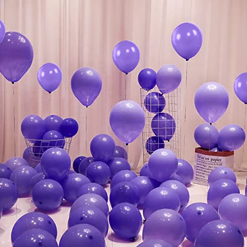 Image of Purple Balloons 110Pcs, 5 Inch Small Purple Latex Party Balloons, Mini Thick Purple Balloons for Birthday Wedding Baby Shower Decorations.