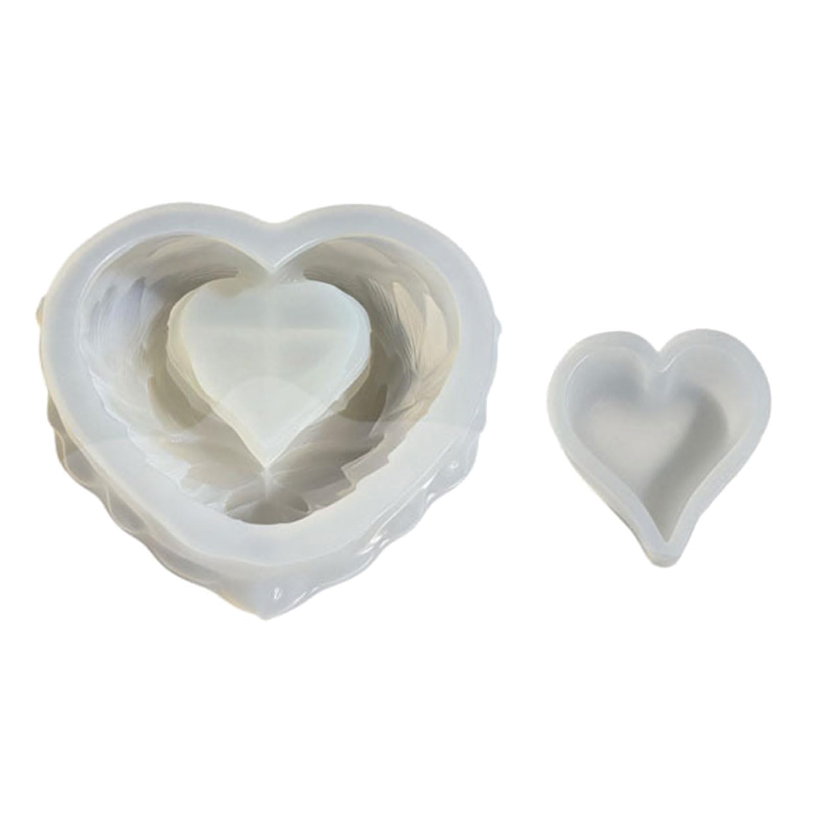 LUCKGONI Unique Heart Shape Silicone Baking Tool Mousses Cake Decorating for Making Chocolate, Candy, Candle, Soap