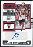 Dalen Terry Card 2023-24 Panini Contenders Retail Veteran Autographs #12