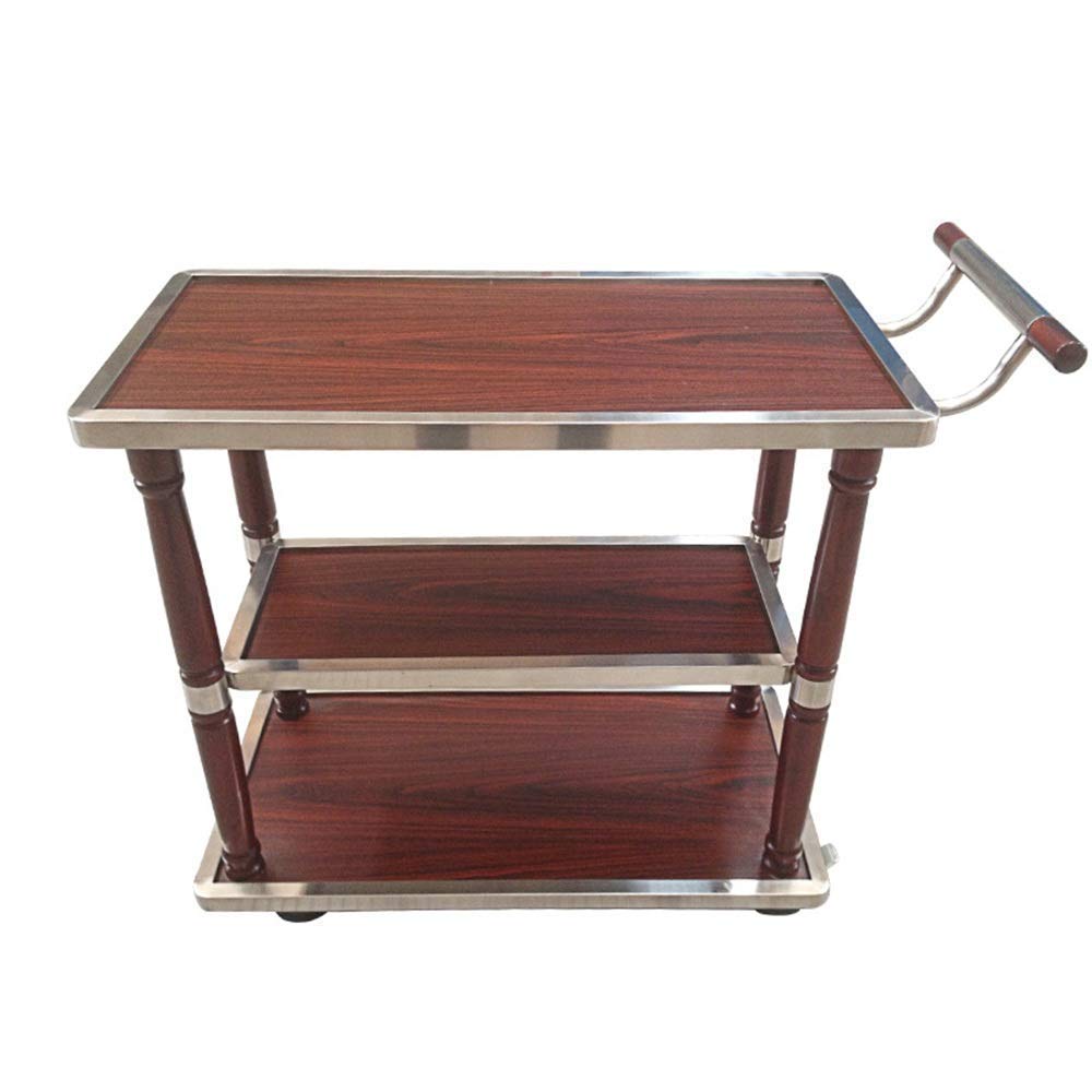 asdchZen Serving Cart Trolley, Bar Carts Serving Carts Kitchen Carts Rack Carts On Wheels With Storage Industrial Rolling Carts 3 Tiers Tea Shelves Holder