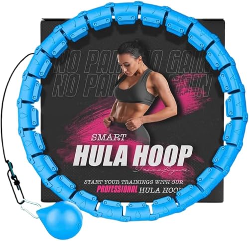 Active 100 Gewichteter Hula Hoop, Infinity Smart Hula Hoops mit 16 Knoten,...