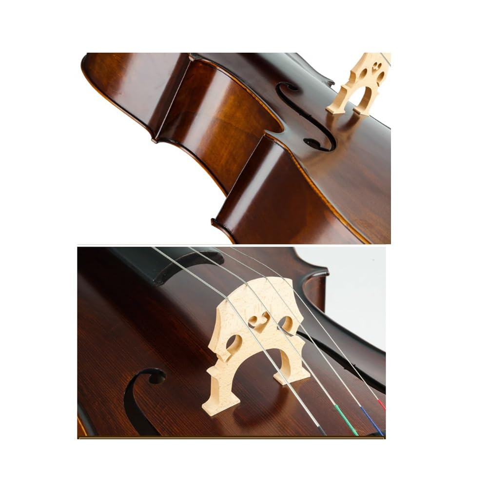 Violonchelo de Estudiante, Violonchelo de Madera Maciza Hecho a Mano, Parte Superior de Madera de Abeto, Kit de Violonchelo de tamaño Completo, Escenario Profesional (Size : 1/8)