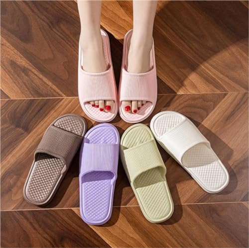 Womens Summer Slippers,Shower Slippers Bathroom Non-Slip Sole Home Comfy Thick Men's women's Slippers2