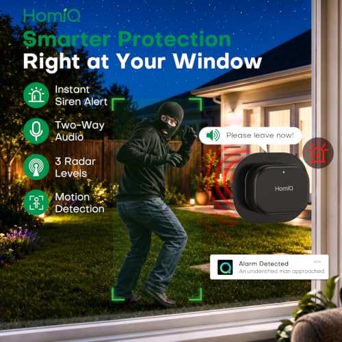 HomiQ 4G 5MP Solar Window Security Camera Wireless,Built-in SIM,Full-Color Night Vision, Human Detection, 126° Wide View, Two-Way Audio,APP Control for Home & RV - image 5