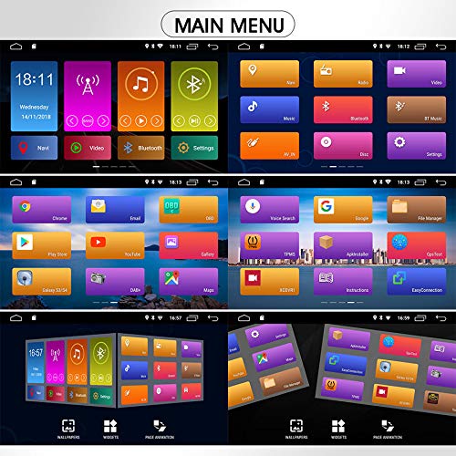 Autoradio Erisin ES2846B 7 Android 8.1 GPS per