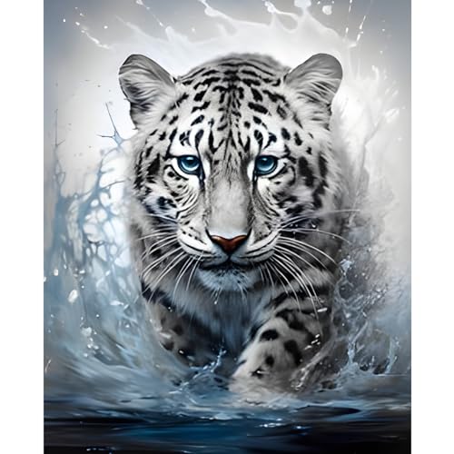 NAIMOER Tigre Peinture Diamant Adulte, Diamond Painting Animaux Complet, Diamant Painting Tigre Enfants Diamant Strass Point de Croix Cristal Diamond Painting...