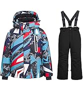Boys Ski Jacket Snow Jacket Pants Suits Windproof Waterproof Winter Coats