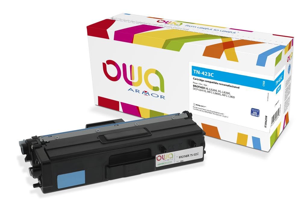 Cartuchos de tinta marca ARMOR modelo ARMOR OWA Laser para BROTHER TN423C Toner kit Cyan