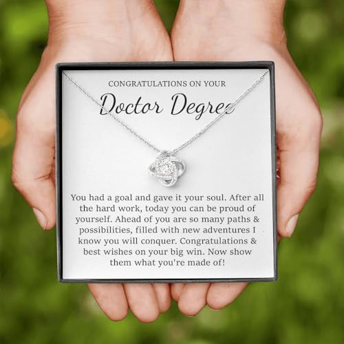 Doctorate Degree Gift Necklace, Doctorate Degree Gifts for Girl, Graduation Gift for Her, Doctorate Degree Congratulations Grad Necklace, Graduating Doctorate Degree Graduation2