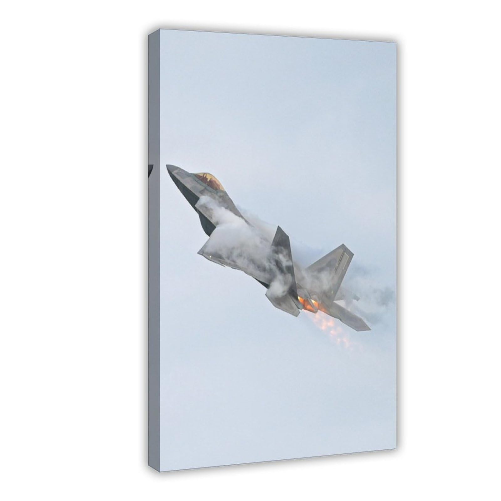 Military F-22 Fighter Jet Aircraft Poster Airplane Wall Decor-Modern Fighter Wall Art Prints Cool Posters（1） Canvas Poster Wall Art Decor Print Picture Paintings for Living Room Bedroom Decoration Frame-style20x30inch(50x75cm)
