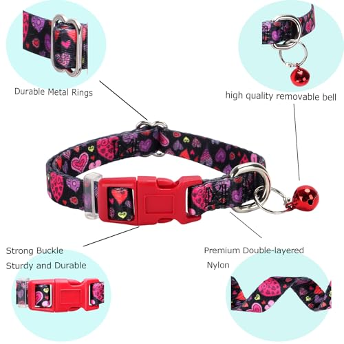 Collier pour chien XXS chat chiot petits animaux clochette noir - 6