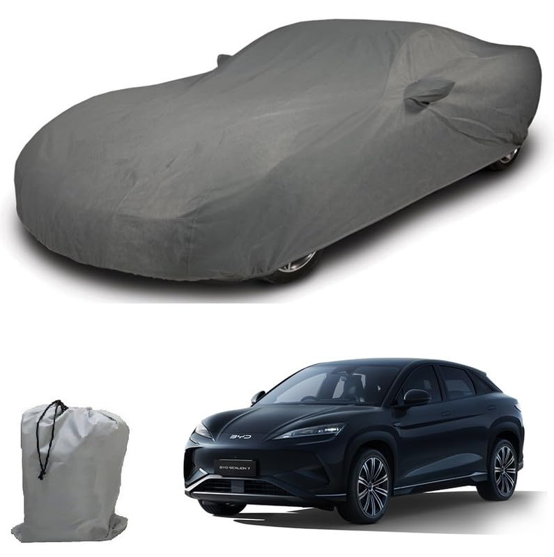 Image of ARCUATE Triple Layer Custom fit Car Body Cover for BYD Sealion 7 |Top Layer Dustrproof | Middle Layer Waterproof | Bottom Layer Scratch Protection | Outdoor Indoor Fabric