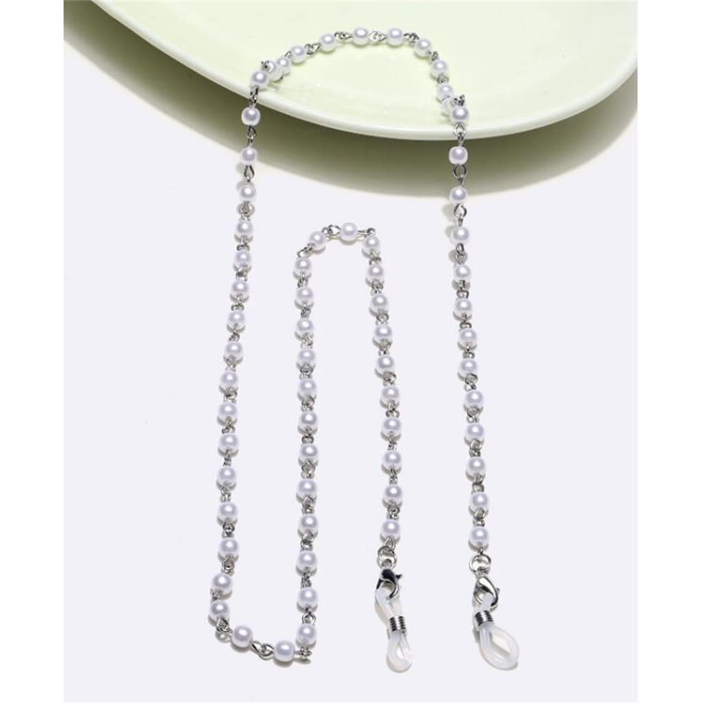 Occhiali con Perle Collana con Cordino Occhiali da Sole Miopia Presbiopia Anti-Perdita Occhiali Anti-Caduta Corda per Occhi Corda (B Come Mostrato in Figura)