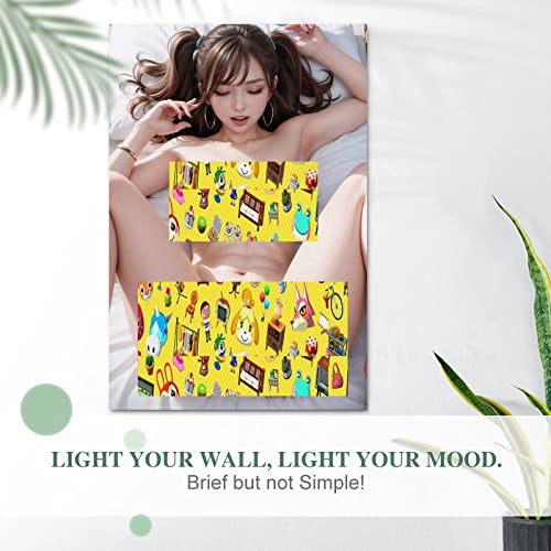 2023 AA (333) ポスター・イラスト インテリア アートワーク・ポスター キャンバスポスター、ウォールステッカー、かわいい、HD写真、アニメステッカー、ウォールステッカー、ウォールアートパネルHDプリントマンガ絵画インテリア フレームレス 60*90（cm） [4]