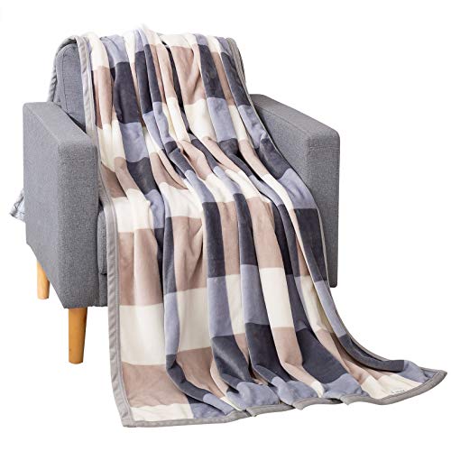 Fleece Blankets and Throws Fluffy Flanel Bed Blanket Twin Size Soft & Cozy Blanket 60x80in by Yoofoss