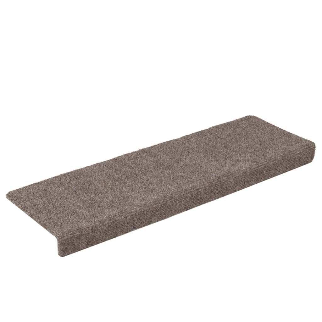 Alfombrillas autoadhesivas para escalones, 30 unidades, color beige, 65 x 21 x 4 cm, borde rectangular, antideslizantes, con aislamiento acústico de pisadas y pisadas, para escaleras de madera